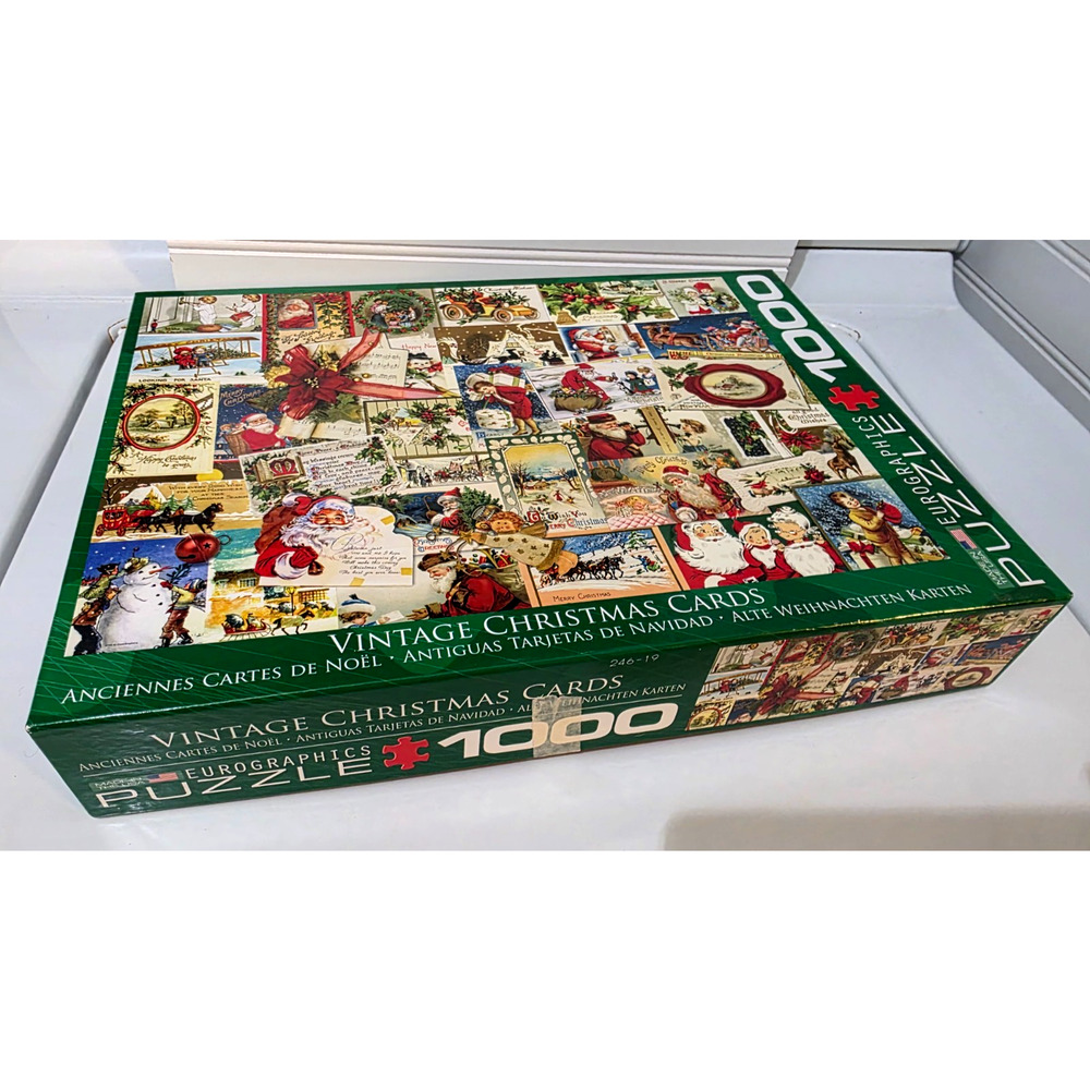 Eurographics VINTAGE CHRISTMAS CARDS 1000 Piece Jigsaw Puzzle New - Picture 2 of 2
